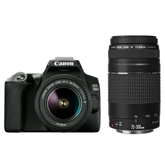 DSLR Cameras - Canon EOS 250D DSLR Camera with EF-S 18-55mm & 75-300mm 3454C016 - quick order from manufacturer