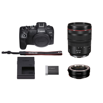 Фотоаппараты моментальной печати - Canon EOS R8 Camera Kit with RF 24-105mm F/4L IS USM and Adapter 5803C002 - быстрый заказ от производителя
