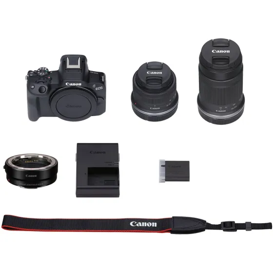 Canon EOS R50 Camera Kit with RF-S Lenses and Adapter 5811C022