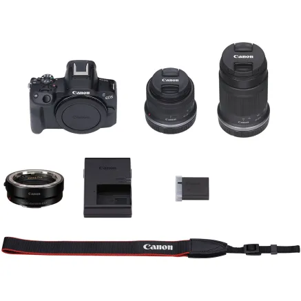Canon EOS R50 Camera Kit with RF-S Lenses and Adapter 5811C022