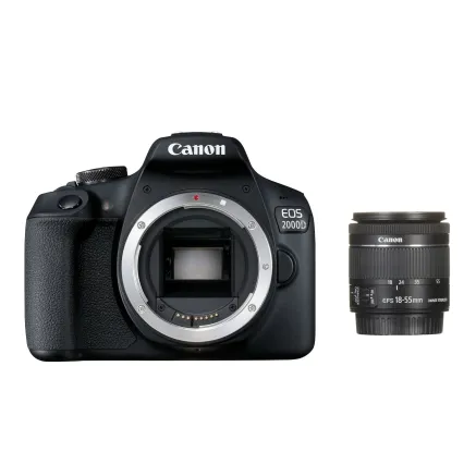 Canon EOS 2000D DSLR Camera with EF-S 18-55mm Lens 2728C080