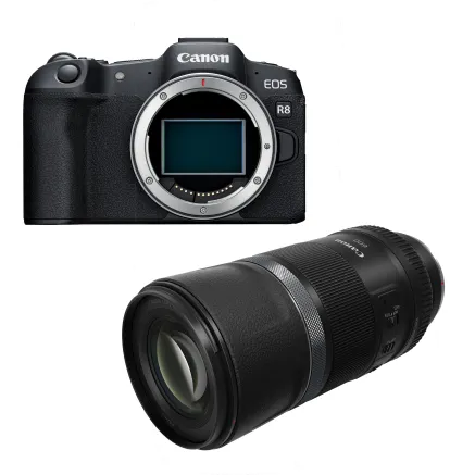 Canon EOS R8 Camera with RF 600mm f/11 IS STM Lens 5803C002