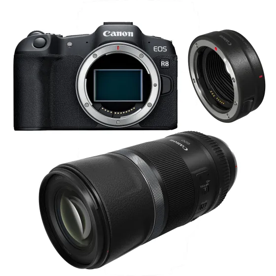 Canon EOS R8 RF 600mm f/11 Lens &amp; Adapter 5803C002