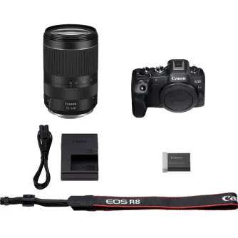 Mirrorless Cameras - Canon EOS R8 Camera with RF 24-240mm Lens Bundle 5803C002 - quick order from manufacturer