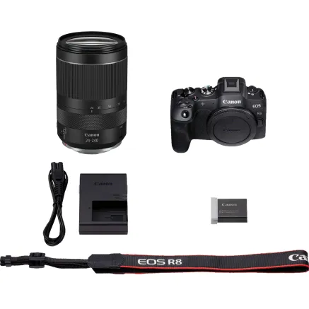Canon EOS R8 Camera with RF 24-240mm Lens Bundle 5803C002