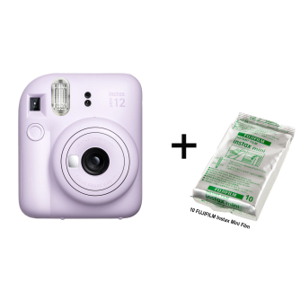 Фотоаппараты моментальной печати - Fujifilm Instax Mini 12 Instant Camera Lavender Purple + 10 Films - быстрый заказ от производителя