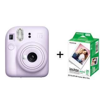Фотоаппараты моментальной печати - Fujifilm Instax Mini 12 Instant Camera Lavender Purple + 20 Films - быстрый заказ от производителя