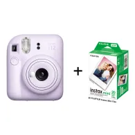 Vairs neražo - Fujifilm Instax Mini 12 Instant Camera Lavender Purple + 20 FilmsVairs neražo - Fujifilm Instax Mini 12 Instant Camera Lavender Purple + 20 Films
