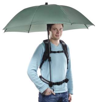 Aizsardzība pret lietu - Swing handsfree Umbrella olive w. Carrier System 17911 - ātri pasūtīt no ražotāja