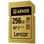 Карты памяти - Lexar SDXC ARMOR 256GB Gold UHS-II U3, Stainless Steel, IP68 R280/W210 V60 - купить сегодня в магазине и с достав