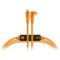 Datu Kabeļi - TetherPro Optima 10Gbps USB-C, 4.6m, Straight to Right, Orange Boost - perc šodien Master Foto veikalā un ar piegādi