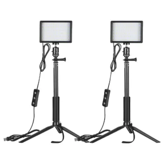 Discontinued - Kit Neewer ZC-10S two lamps LED + filters + tripods B07T8FBZC2