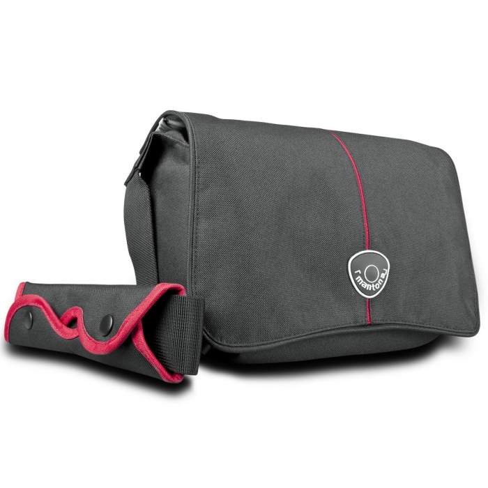 Shoulder Bags - mantona Cool Bag Camera Bag black/red - quick order from manufacturer