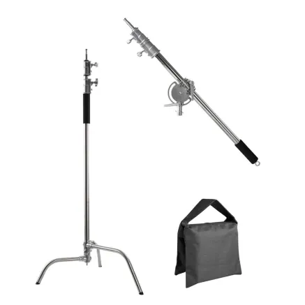 Heavy Boom arm for C-Stand with tripod and sandbags noma