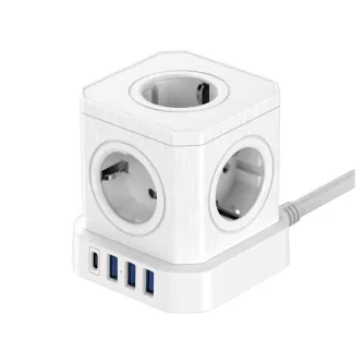Docks & HUB - Newell GaN Power Cube 9in1 - white - ātri pasūtīt no ražotāja