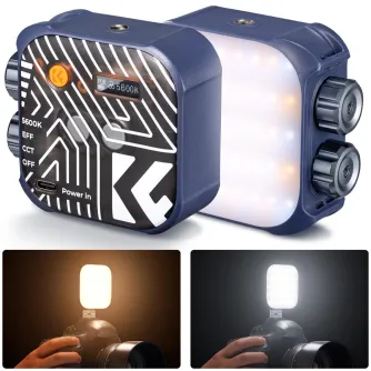 LED VLOG gaisma - K&F Concept K&F Dual Color Temperature Portable Photography Video Fill Light 2500K-9900K Blue KF34.035V2 - ātri pasūtīt no ražotāja