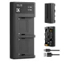 Батареи для камер - K&F Concept K&F NP-F550 Digital Camera Dual Battery with Dual Channel Charger, Two batteries + charger + Type C KF28.0046 - быстрый заказ от производителя