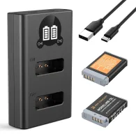 Батареи для камер - K&F Concept K&F NB-13L Digital Camera Dual Battery with Dual Channel Charger, for Canon KF28.0043 - быстрый заказ от производителяБатареи для камер - K&F Concept K&F NB-13L Digital Camera Dual Battery with Dual Channel Charger, for Canon KF28.0043 - быстрый заказ от производителя