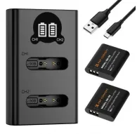 Батареи для камер - K&F Concept K&F Ricoh DB-110 Digital Camera Dual Battery with Dual Channel Charger, 2 batteries KF28.0051 - быстрый заказ от производителяБатареи для камер - K&F Concept K&F Ricoh DB-110 Digital Camera Dual Battery with Dual Channel Charger, 2 batteries KF28.0051 - быстрый заказ от производителя