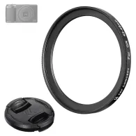 Filtru adapteri - K&F Concept K&F Ricoh GR 42-49mm Adapter Ring + Lens Cap Set SKU.2328 - ātri pasūtīt no ražotājaFiltru adapteri - K&F Concept K&F Ricoh GR 42-49mm Adapter Ring + Lens Cap Set SKU.2328 - ātri pasūtīt no ražotāja