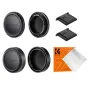 Lens Caps - K&F Concept K&F Fuji X-mount Body Cap*2 + Lens Rear Cap*2 + Hot Shoe Cap*2 + Cleaning Cloth*1 SKU.2223 - quick order from manufacturer