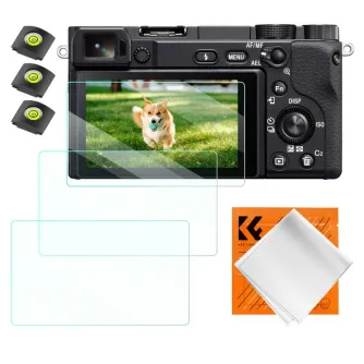 Kameru aizsargi - K&F Concept K&F Sony A6600, NEX, Screen Protector*3pcs+Hot-shoe level*3pcs+Vacuum Cleaning Cloth*1 SKU.2199 - ātri pasūtīt no ražotāja
