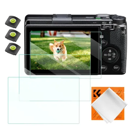 K&F Concept K&F Ricoh GR III Screen Protector*3pcs+Hot-shoe level*3pcs+Vacuum Cleaning Cloth*1 SKU.2197