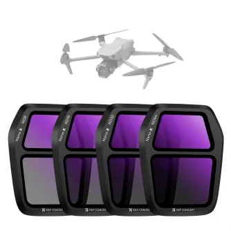 Комплект фильтров - K&F Concept K&F ND Filter Set for DJI Air 3S, ND8 + ND16 + ND32 + ND64 SKU.2339 - быстрый заказ от производителя