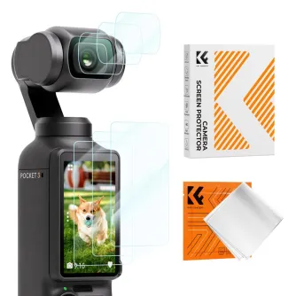 Sporta kameru aksesuāri - K&F Concept K&F DJI Osmo Pocket 3 Tempered glass film 6 pcs SKU.2231 - ātri pasūtīt no ražotāja