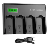 Chargers for Camera Batteries - K&F Concept K&F NP-F 4-Channel Charger with LCD Display, EU power plug KF28.0045EU - quick order from manufacturerChargers for Camera Batteries - K&F Concept K&F NP-F 4-Channel Charger with LCD Display, EU power plug KF28.0045EU - quick order from manufacturer