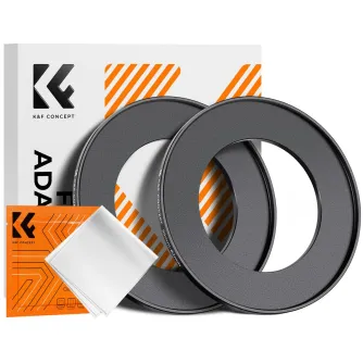 Адаптеры для фильтров - K&F Concept K&F Step Up Filter Ring 55-82mm*2pcs,+Vacuum Cleaning Cloth*1 KF05.353 - быстрый заказ от производителя