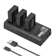 Camera Batteries - K&F Concept K&F LP-E17 Camera Battery 1250mAh, 3-pack + Charger LCD display charger set KF28.0052 - quick order from manufacturerCamera Batteries - K&F Concept K&F LP-E17 Camera Battery 1250mAh, 3-pack + Charger LCD display charger set KF28.0052 - quick order from manufacturer