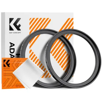 Adapters for filters - K&F Concept K&F Step Up Filter Ring 62-67mm*2pcs,+Vacuum Cleaning Cloth*1 KF05.343 - quick order from manufacturer
