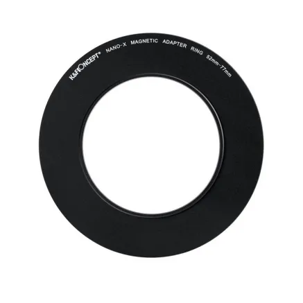 K&F Concept K&F 52-77mm Magnetic Filter Adapter Ring, Matte Black, Frame Thickness 2.16mm KF05.293