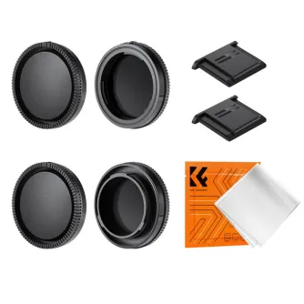 Lens Caps - K&F Concept K&F Sony E-mount Body Cap*2 + Lens Rear Cap*2 + Hot Shoe Cap*2 + Cleaning Cloth*1 SKU.2222 - quick order from manufacturer