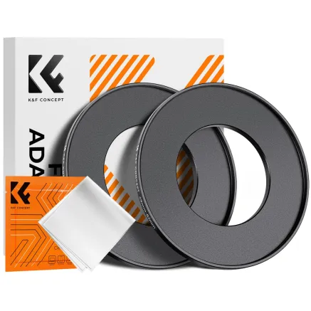 K&F Concept K&F Step Up Filter Ring 49-82mm*2pcs,+Vacuum Cleaning Cloth*1 KF05.351