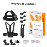 Аксессуары для экшн-камер - K&F Concept K&F Sports camera wearable accessories set, including headband*1, chest strap*1, wrist strap*1, back SKU.2289 - быстрый заказ от производителяАксессуары для экшн-камер - K&F Concept K&F Sports camera wearable accessories set, including headband*1, chest strap*1, wrist strap*1, back SKU.2289 - быстрый заказ от производителя
