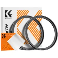 Адаптеры для фильтров - K&F Concept K&F Step Up Filter Ring 77-82mm*2pcs,+Vacuum Cleaning Cloth*1 KF05.357 - быстрый заказ от производителяАдаптеры для фильтров - K&F Concept K&F Step Up Filter Ring 77-82mm*2pcs,+Vacuum Cleaning Cloth*1 KF05.357 - быстрый заказ от производителя