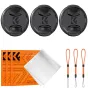 Крышки для объектива - K&F Concept K&F 67MM Lens Caps Kit with 3+Anti-lost rope*3+vacuum cleaning cloth*3 SKU.2072 - быстрый заказ от производителя
