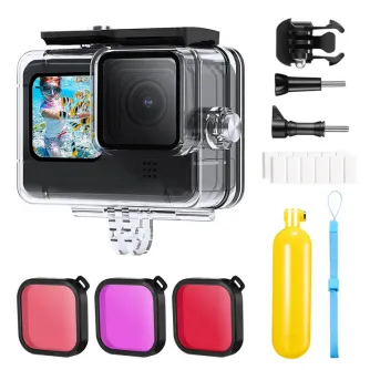 Аксессуары для экшн-камер - K&F Concept K&F 21 in 1 Waterproof Kit,Compatible with GO PRO 12/11/10/9 Black - быстрый заказ от производителя