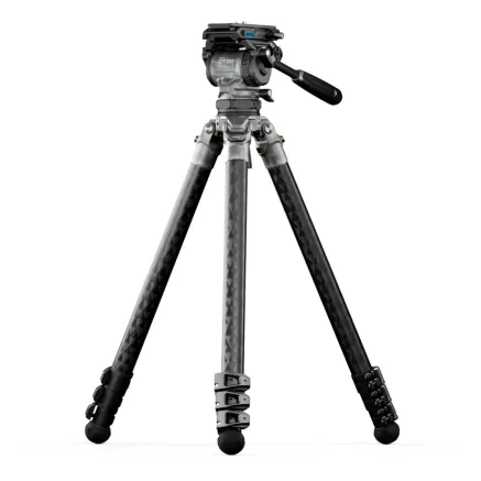 Tilta 75mm Cine Fluid Head with 3-Stage Carbon Fiber Tripod Legs (8KG) - Snow Camo TT-CT08-75-SC