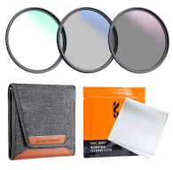 Filter Sets - K&F Concept K&F 55mm 3pcs Professional Lens Filter Kit (MCUV/CPL/ND4) + Filter Pouch+3pcs*Cleaning Cloth SKU.1939V2 - quick order from manufacturerFilter Sets - K&F Concept K&F 55mm 3pcs Professional Lens Filter Kit (MCUV/CPL/ND4) + Filter Pouch+3pcs*Cleaning Cloth SKU.1939V2 - quick order from manufacturer