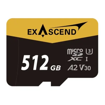 Memory Cards - Exascend UHS-I microSD Card Series 512GB Catalyst (with Adapter) EX512GUSDU1-AD - quick order from manufacturer