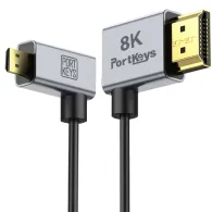 Video vadi, kabeļi - PortKeys 8K HDMI cable A to Micro HDMI D 0,3m PK-8KHDMI-ATOD-0,3M - ātri pasūtīt no ražotājaVideo vadi, kabeļi - PortKeys 8K HDMI cable A to Micro HDMI D 0,3m PK-8KHDMI-ATOD-0,3M - ātri pasūtīt no ražotāja