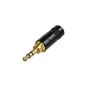 Spare Parts - Rean NYS231BG 3-Pole 3.5mm Plug Connector, Black Metal Handle NYS231BG - quick order from manufacturer