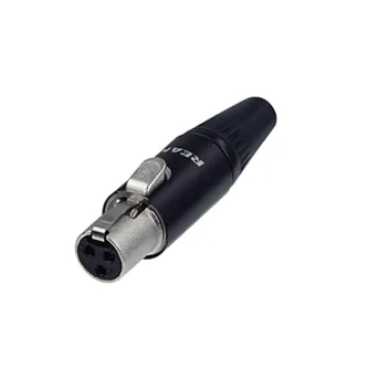 Audio vadi, adapteri - REAN RT3FC-B 3-Pole Tiny XLR Female Cable Connector RT3FC-B - ātri pasūtīt no ražotāja