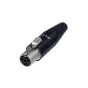 Аудио кабели, адаптеры - REAN RT4FC-B Mini XLR Female Connector, 4-Pole, Black Metal RT4FC-B - быстрый заказ от производителя