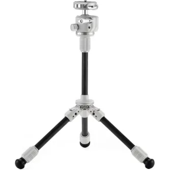 Мини штативы - Tilta Tabletop Ball Head with 1-Stage Carbon Fiber Tripod Legs (3KG) Extendable Edition - Snow White TT-BT03E-FB-SW - быстрый заказ от производителя