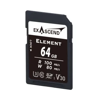 Atmiņas kartes - Exascend Element UHS-I SD Card Series 64GB EX64GSDA1 - ātri pasūtīt no ražotāja