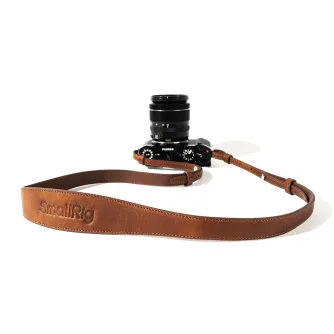 Kameru siksniņas - SmallRig Universal Leather Camera Shoulder Strap Brown 5209 5209 - ātri pasūtīt no ražotāja